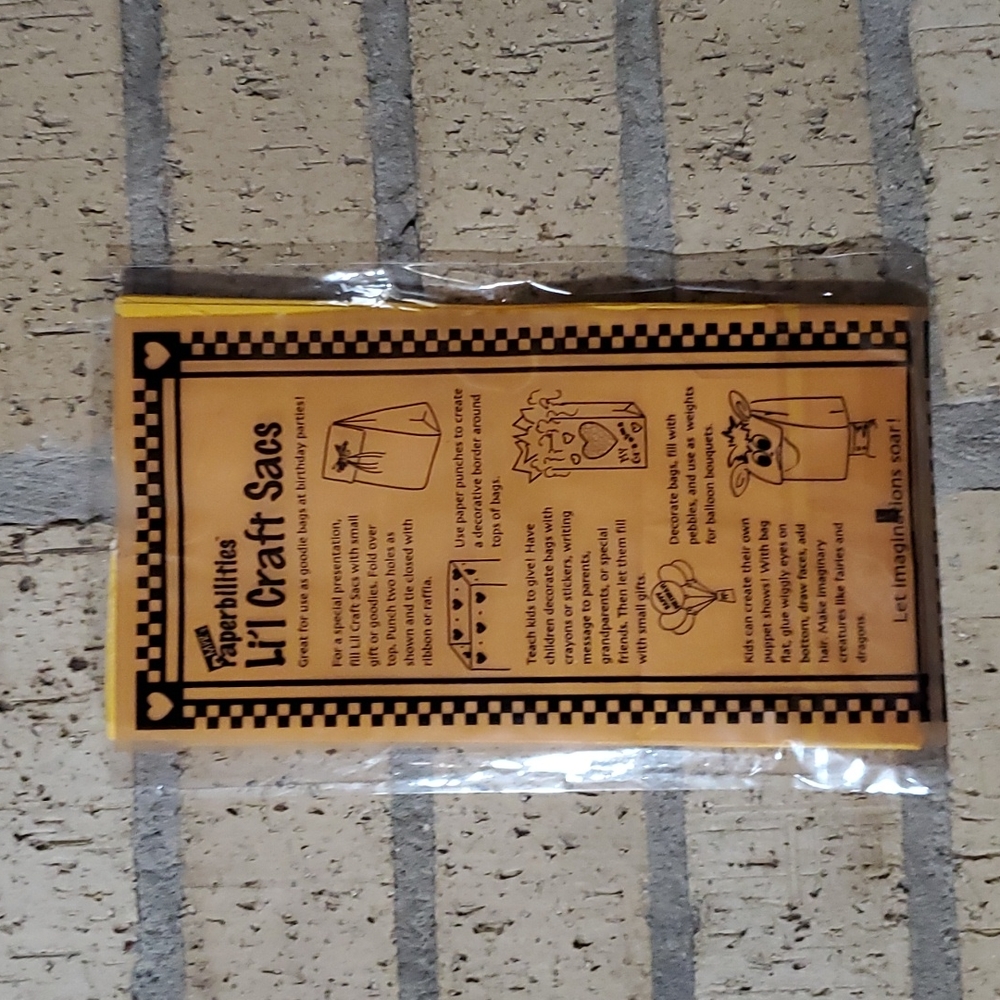 Set of Five Paperbilities Li'l Craft Sacs